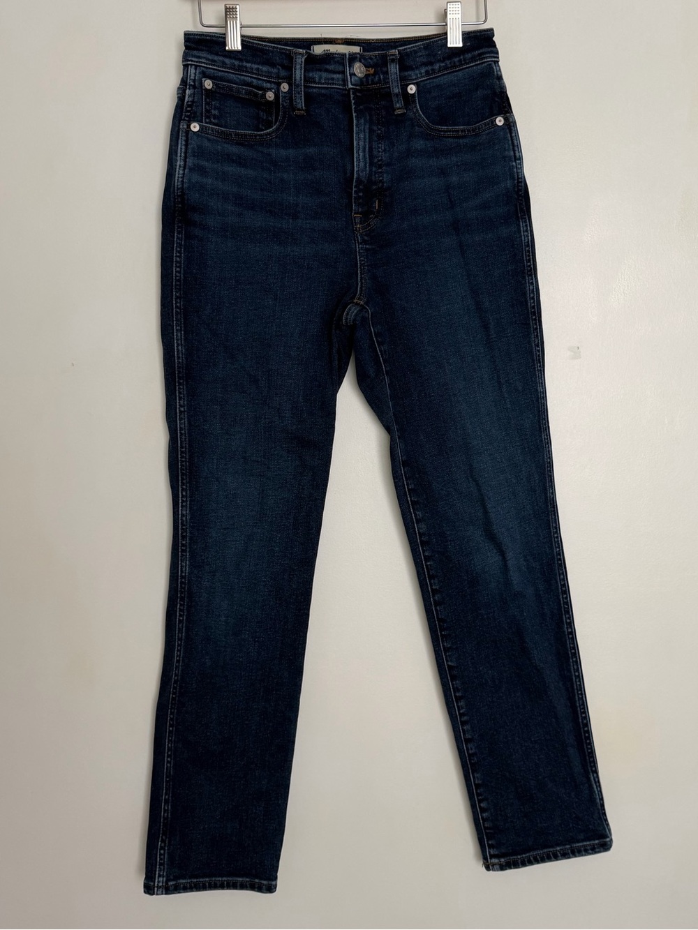 Madewell "The Perfect Vintage" Dark Indigo Blue Straight Leg Jean